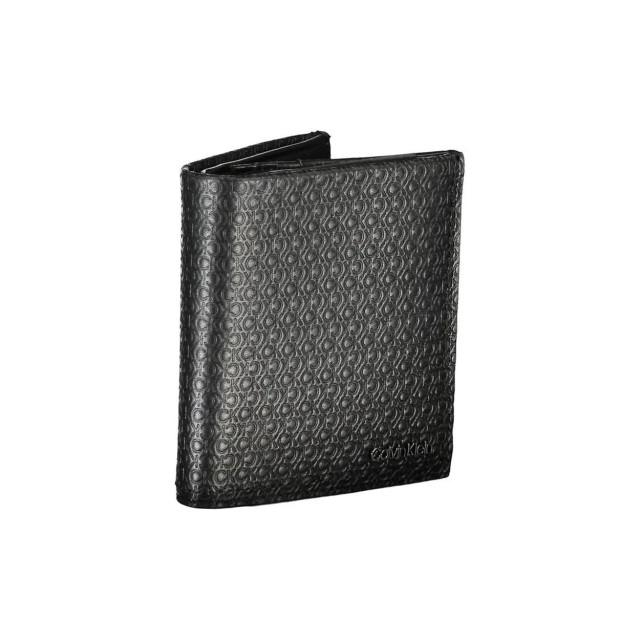 Calvin Klein Luxe leren bifold rfid portemonnee Calvin Klein Luxe Leren Bifold RFID Portemonnee large