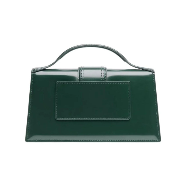 Jacquemus Le grand bambino leren handtas Jacquemus Groen Le Grand Bambino Leren Handtas large