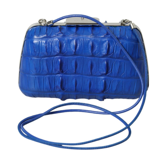 Balenciaga Clutch van krokodillenleer Balenciaga Blauw Krokodillenleer Clutch Tas large