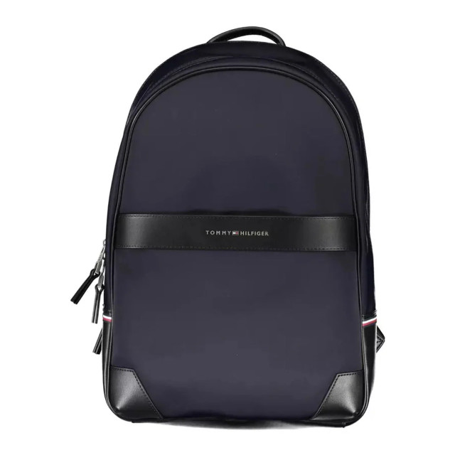 Tommy Hilfiger Elegante stadsrugzak van met laptopvak Tommy Hilfiger Elegante Blauwe Stadsrugzak met Laptopvak large