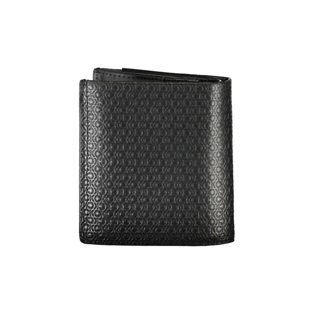 Calvin Klein Luxe leren bifold rfid portemonnee Calvin Klein Luxe Leren Bifold RFID Portemonnee large