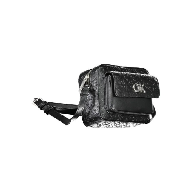 Calvin Klein Handtas van gerecycled polyester Calvin Klein Zwarte Handtas van Gerecycled Polyester large