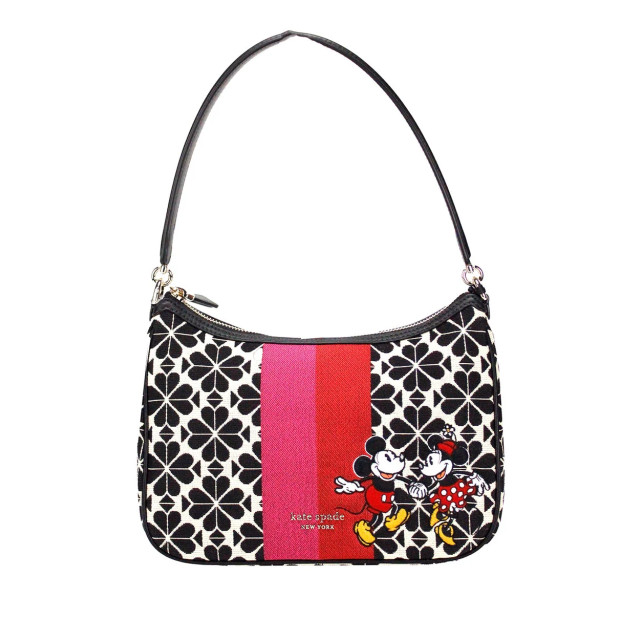 Kate Spade Disney 100 sam flower jacquard schoudertas Kate Spade Disney 100 Sam Flower Jacquard Schoudertas large