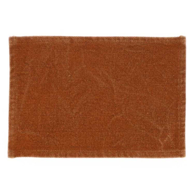 Unique Living placemat loek 30x45cm leather brown 3014536 large