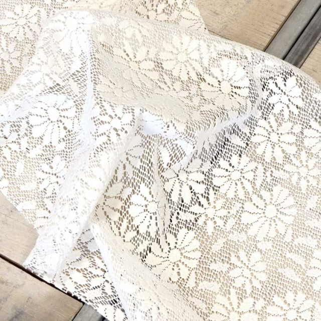 Unique Living tafelloper foam unique outdoor 45x150cm off white 3014606 large