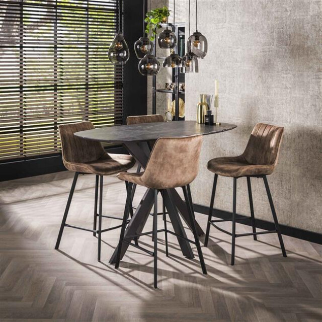 Hoyz bartafel kruisframe deens ovaal 3d bruin 3178857 large