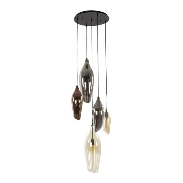 Hoyz hanglamp 5l getrapt cocoon mix glass - 2999899 large