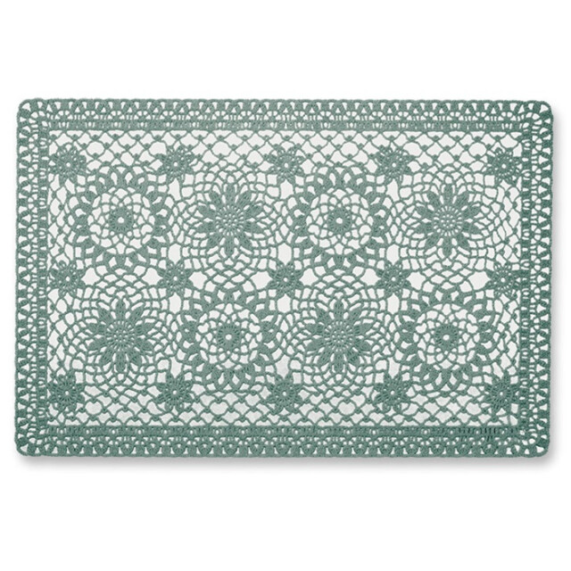 Unique Living | placemat floral | rechthoekig | polyester | | 30x45cm 3014253 large