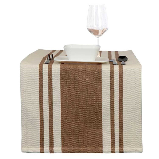 Unique Living tafelloper olena 45x150cm coconut 3014579 large