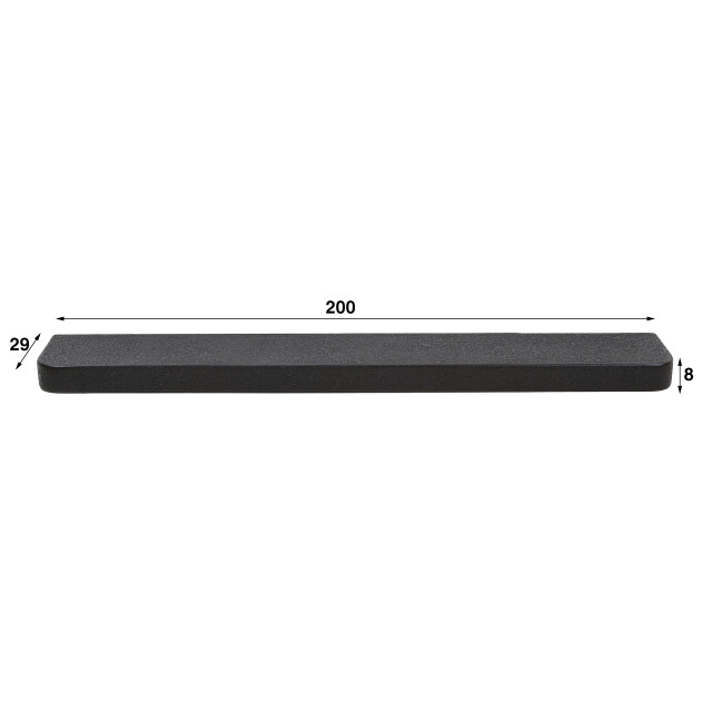 Hoyz wandplank 200cm metallic - 3014623 large