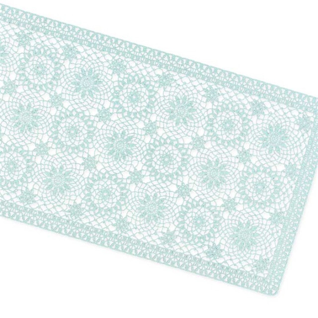 Unique Living | tafelloper amira vinyl 40x150cm harbor green 3014340 large
