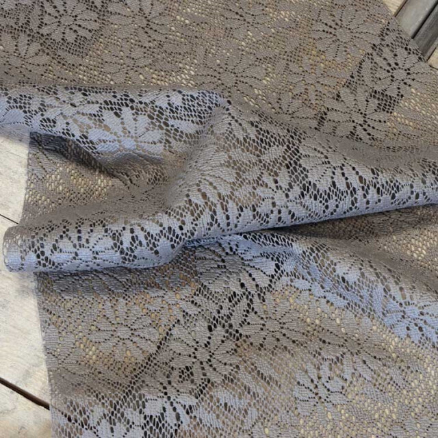 Unique Living tafelloper foam unique outdoor 45x150cm chateau grey 3014603 large