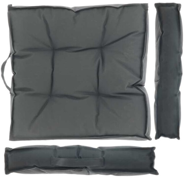 Unique Living | box kussen unique outdoor 43x43x7cm dark grey | kussen woonkamer 3016538 large