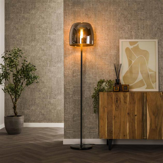 Hoyz vloerlamp 1l drift glass smoke grey glas 2999910 large