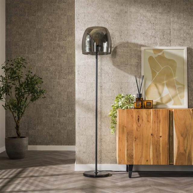 Hoyz vloerlamp 1l drift glass smoke grey glas 2999910 large