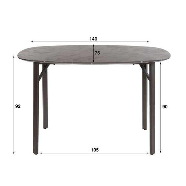 Hoyz bartafel deens ovaal 3d bruin 3178858 large