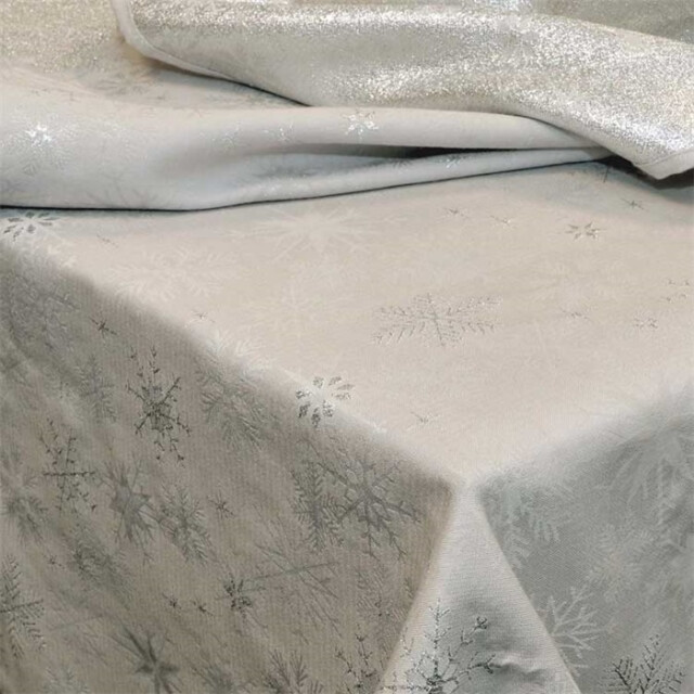 Unique Living | tafelkleed crystal 90x90cm silver 3014302 large