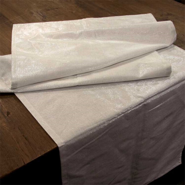 Unique Living | glamour tafelloper 45x150cm off white 3014241 large