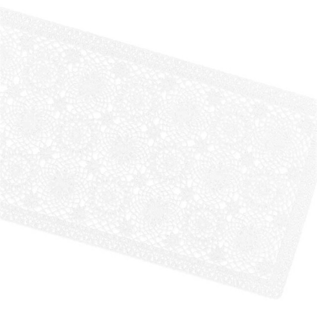Unique Living | tafelloper amira vinyl 40x150cm white 3014339 large