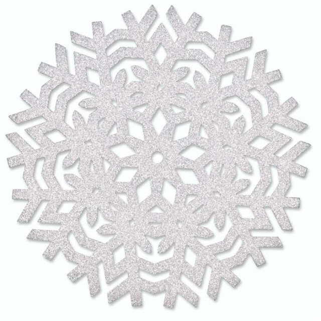 Unique Living | placemat ice | rond | polyester | | Ø38cm 3014220 large