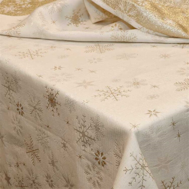 Unique Living | tafelkleed crystal 140x300cm gold 3014308 large
