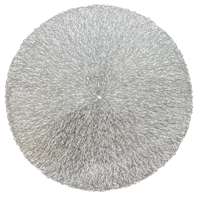 Unique Living placemat ciara 38cm Ø silver 3014509 large