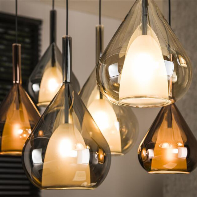 Hoyz hanglamp 4+3 wings mix glass - 2999905 large