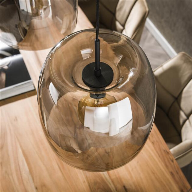 Hoyz hanglamp 3l drift glass smoke grey glas 3013772 large