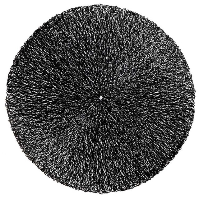Unique Living placemat ciara 38cm Ø black 3014506 large