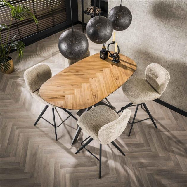 Hoyz bartafel 140 organisch gerecycled teakhout fineer 3178859 large