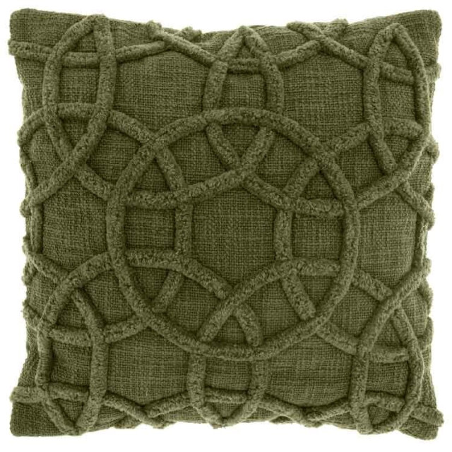 Unique Living sierkussen everon winter green -45x45cm 2995201 large