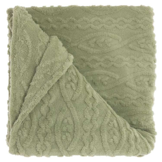 Unique Living plaid pleun tea green -150x200cm 2995305 large
