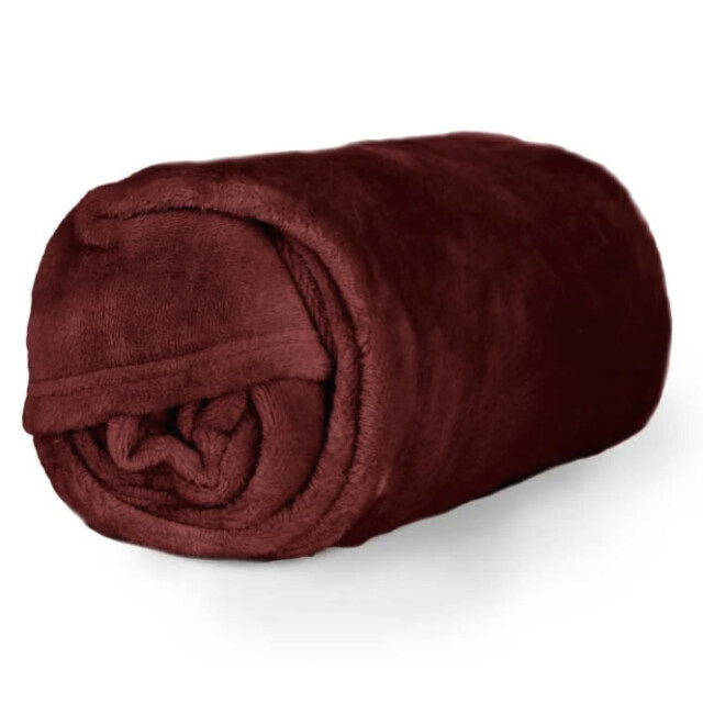 Unique Living plaid enzo marsala -130x180cm 2995052 large