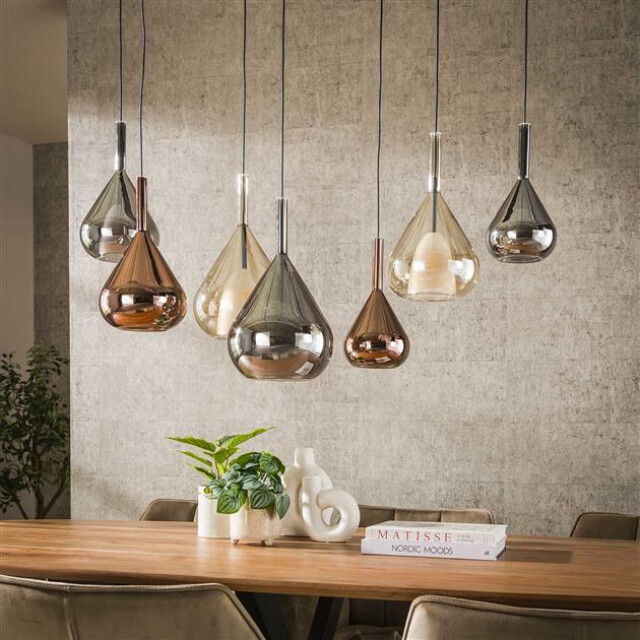 Hoyz hanglamp 4+3 wings mix glass - 2999905 large