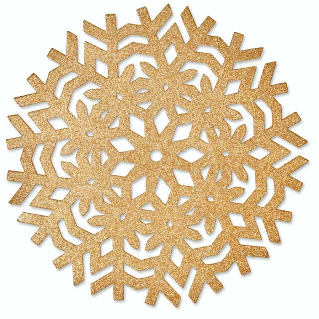 Unique Living | placemat ice | rond | polyester | | Ø38cm 3014219 large