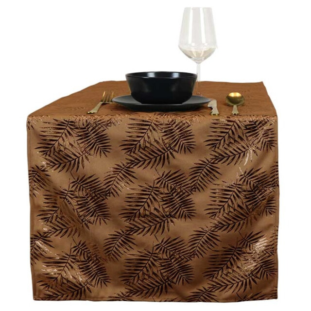 Unique Living | tafelloper sid 45x150cm leather brown 3014419 large