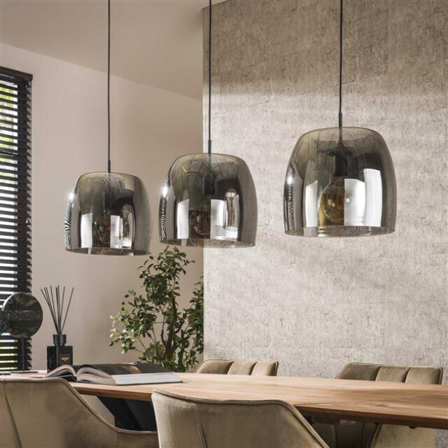 Hoyz hanglamp 3l drift glass smoke grey glas 3013772 large
