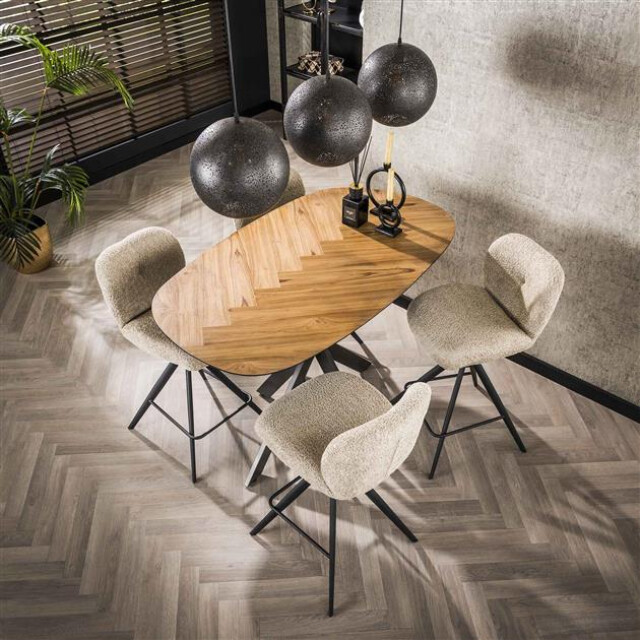 Hoyz bartafel 140 organisch gerecycled teakhout fineer 3178859 large