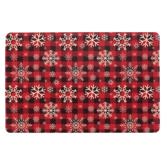 Unique Living placemat ice crystal 30x45cm red 3014487 large