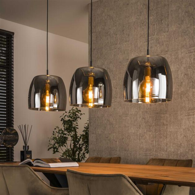 Hoyz hanglamp 3l drift glass smoke grey glas 3013772 large