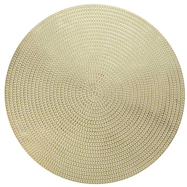 Unique Living placemat thora 38cm Ø gold 3014503 large