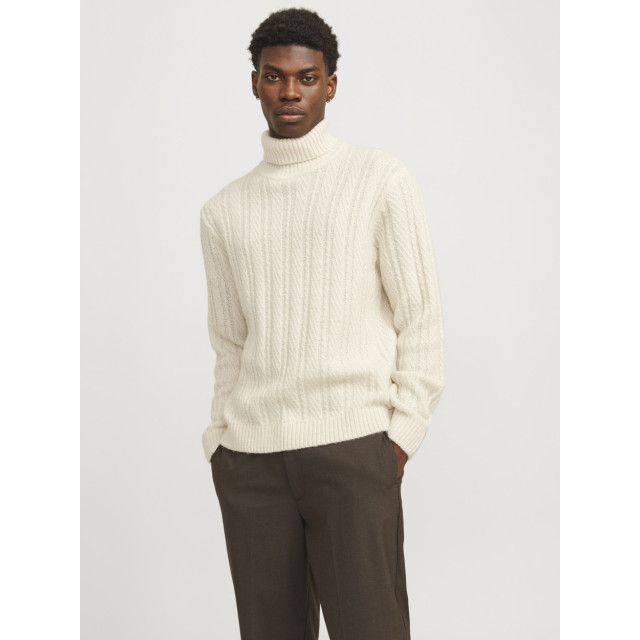 Jack & Jones Jprblatrent knit cable roll neck bf ecru 5219.03.0289 large