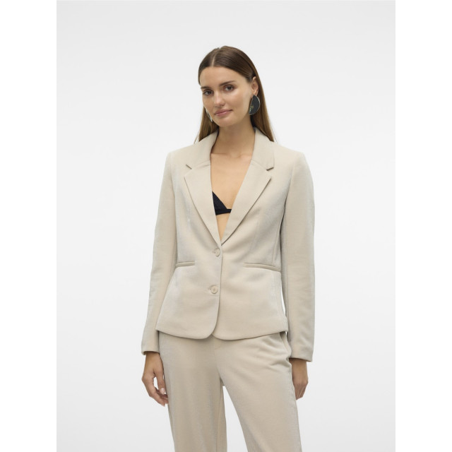 Vero Moda Vmshali ls fitted shiny blazer beige 4549.05.0004 large