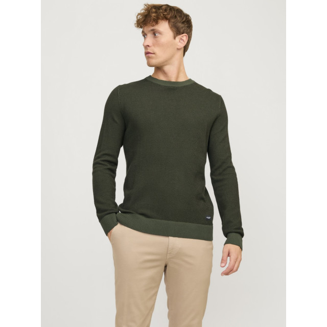 Jack & Jones Jjeglobe knit crew neck noos army 5219.26.0052 large