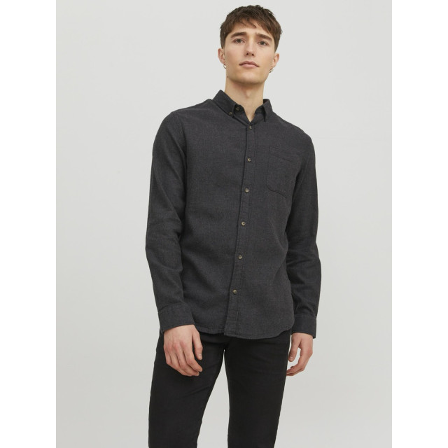 Jack & Jones Jjeclassic melange shirt ls noos antraciet 5309.85.0001 large