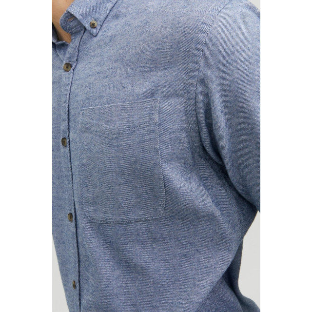 Jack & Jones Jjeclassic melange shirt ls sn blue denim 5309.35.0006 large