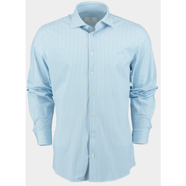 Born with Appetite Casual hemd lange mouw zaky shirt ws print oxford 4- 24307za02/210 light blue 183305 large