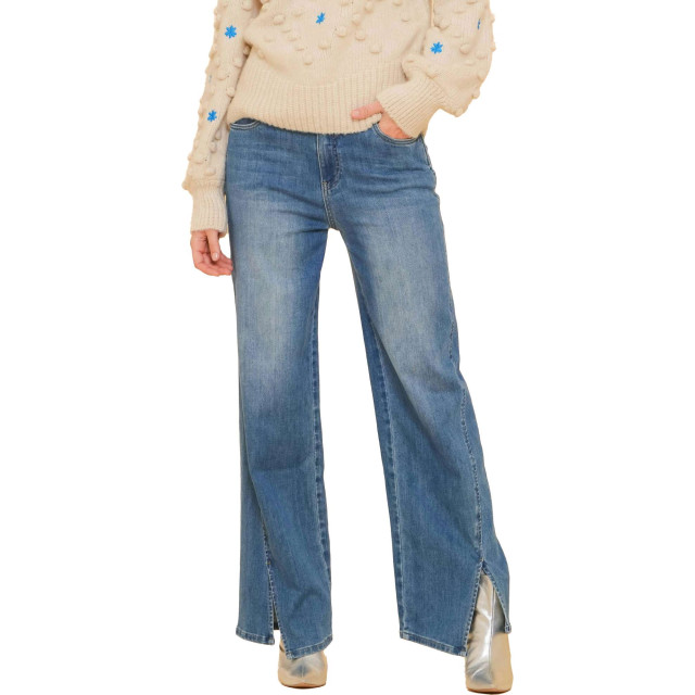 Geisha Jeans blue denim stonewash 41805-10-000812 large