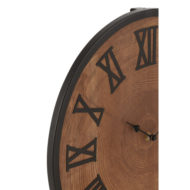 J-Line wandklok nue mdf/ijzer small 40x40x3cm 3009706 large
