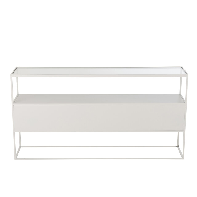 J-Line console vierkant metaal/glas 140x30x72cm 3002401 large